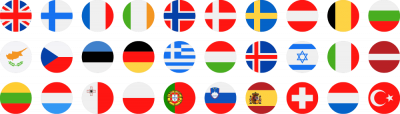Länder Flaggen Zahlungssystem